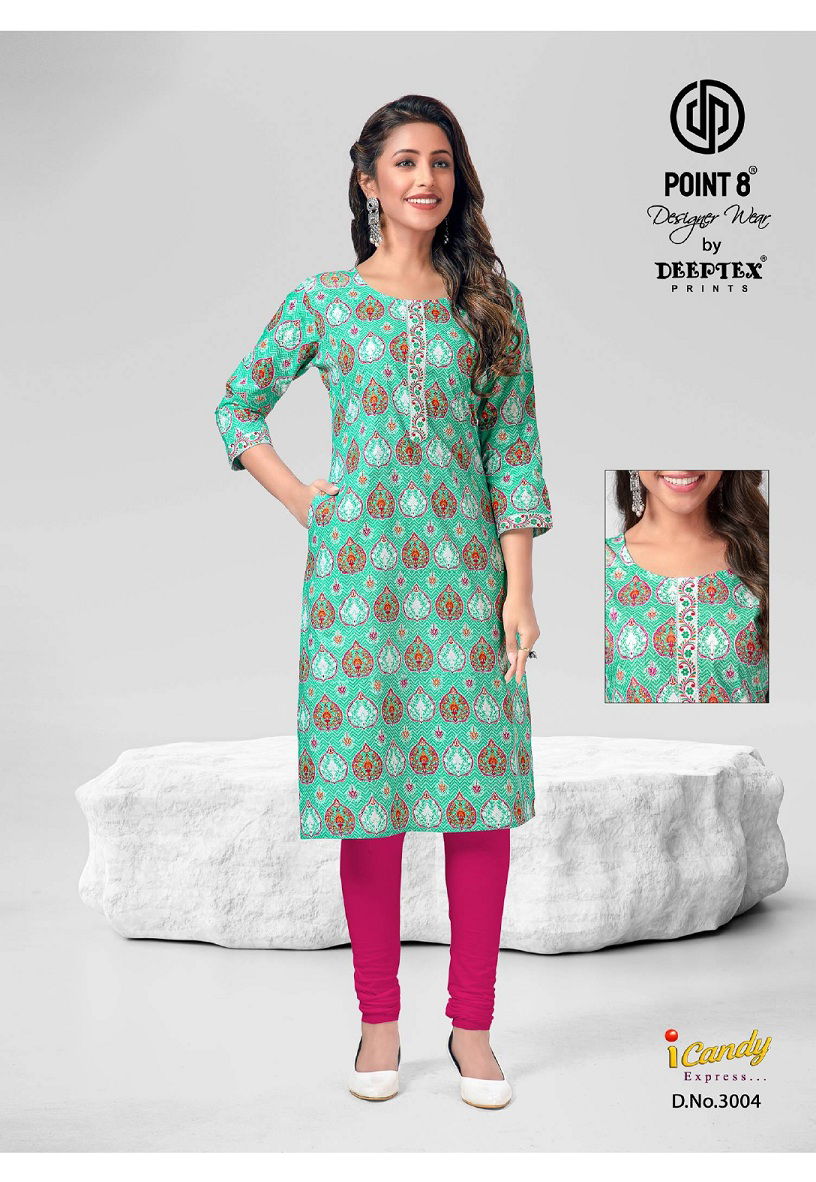 Deeptex I Candy Express 3 Wholesale Cotton Printed Kurtis
